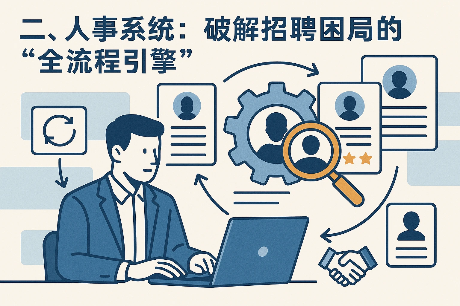 二、人事系统：破解招聘困局的“全流程引擎”
