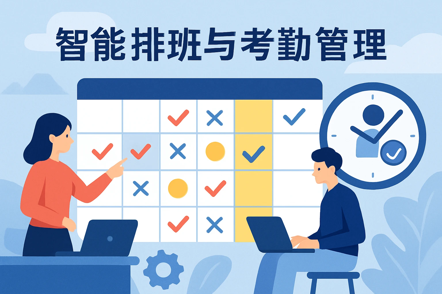 智能排班与考勤管理