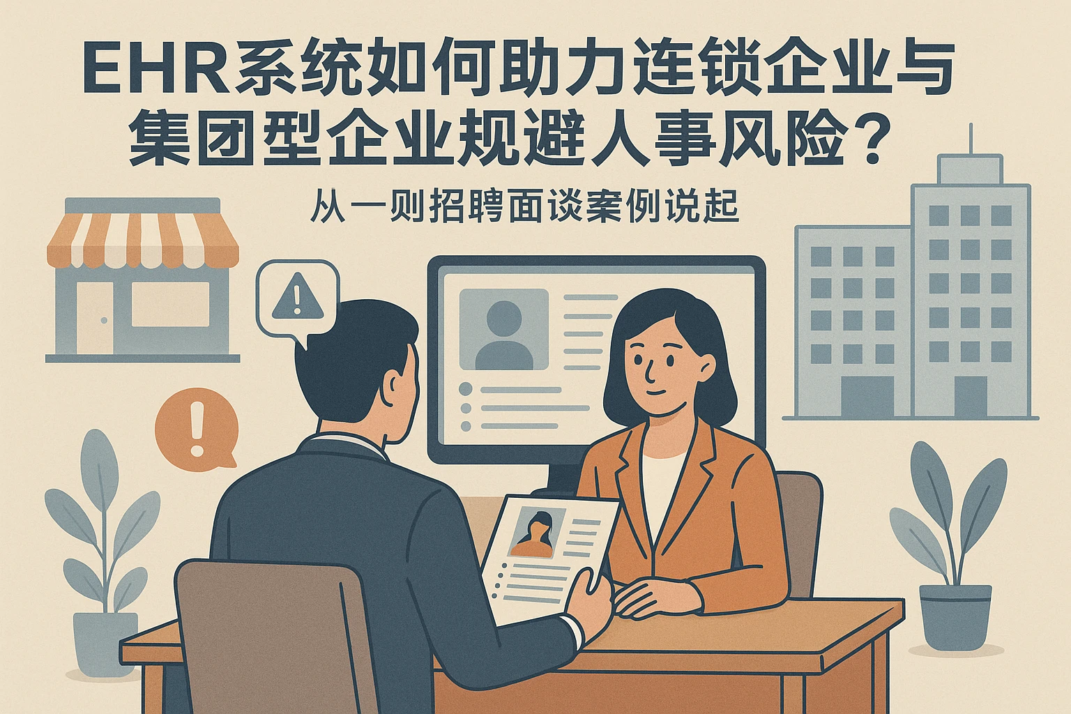 EHR系统如何助力连锁企业与集团型企业规避人事风险?——从一则招聘面谈案例说起