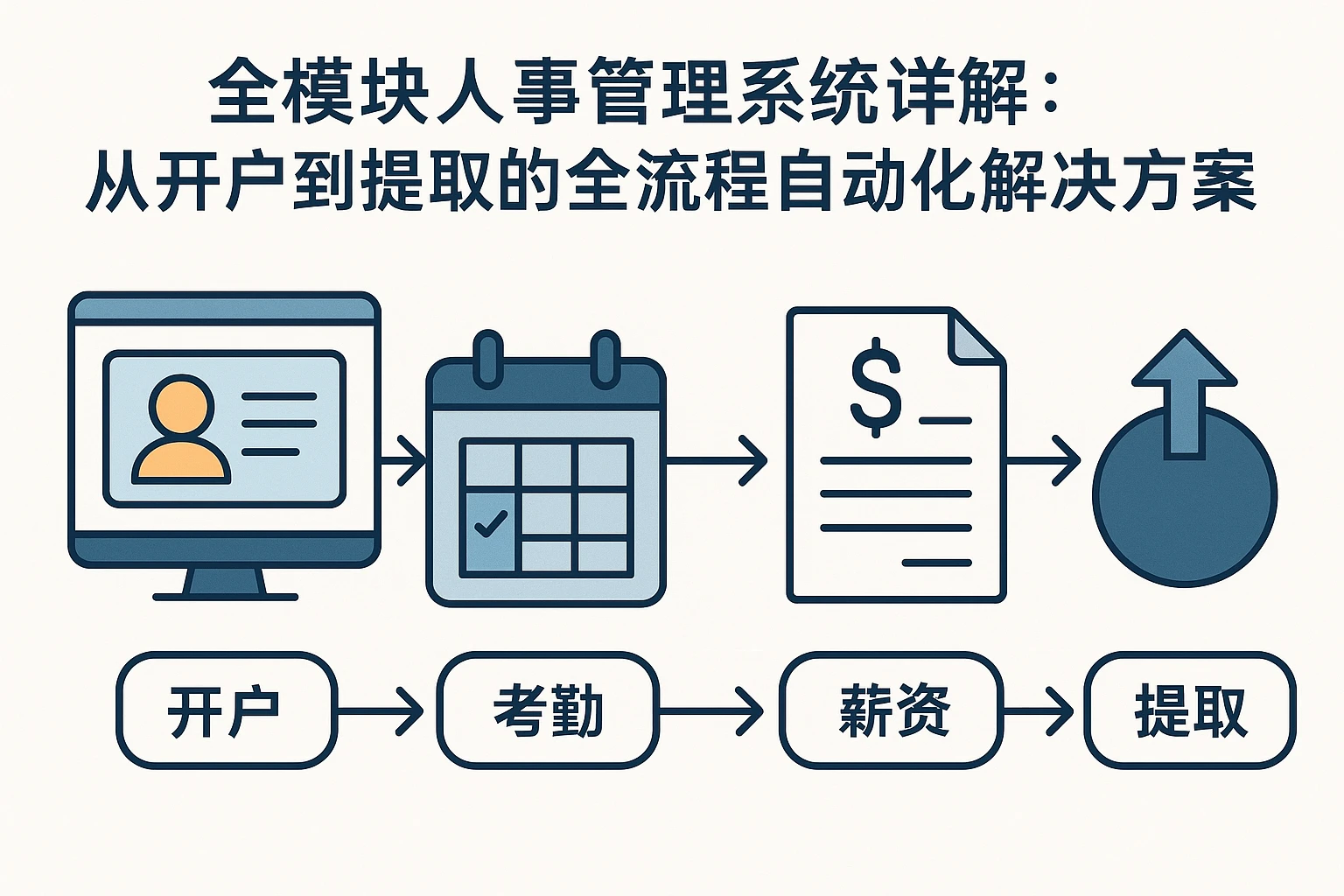 全模块人事管理系统详解：从开户到提取的全流程自动化解决方案