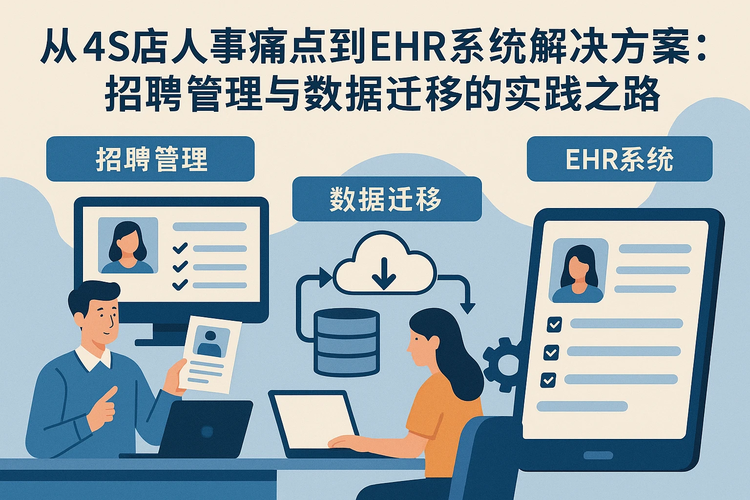 从4S店人事痛点到EHR系统解决方案：招聘管理与数据迁移的实践之路