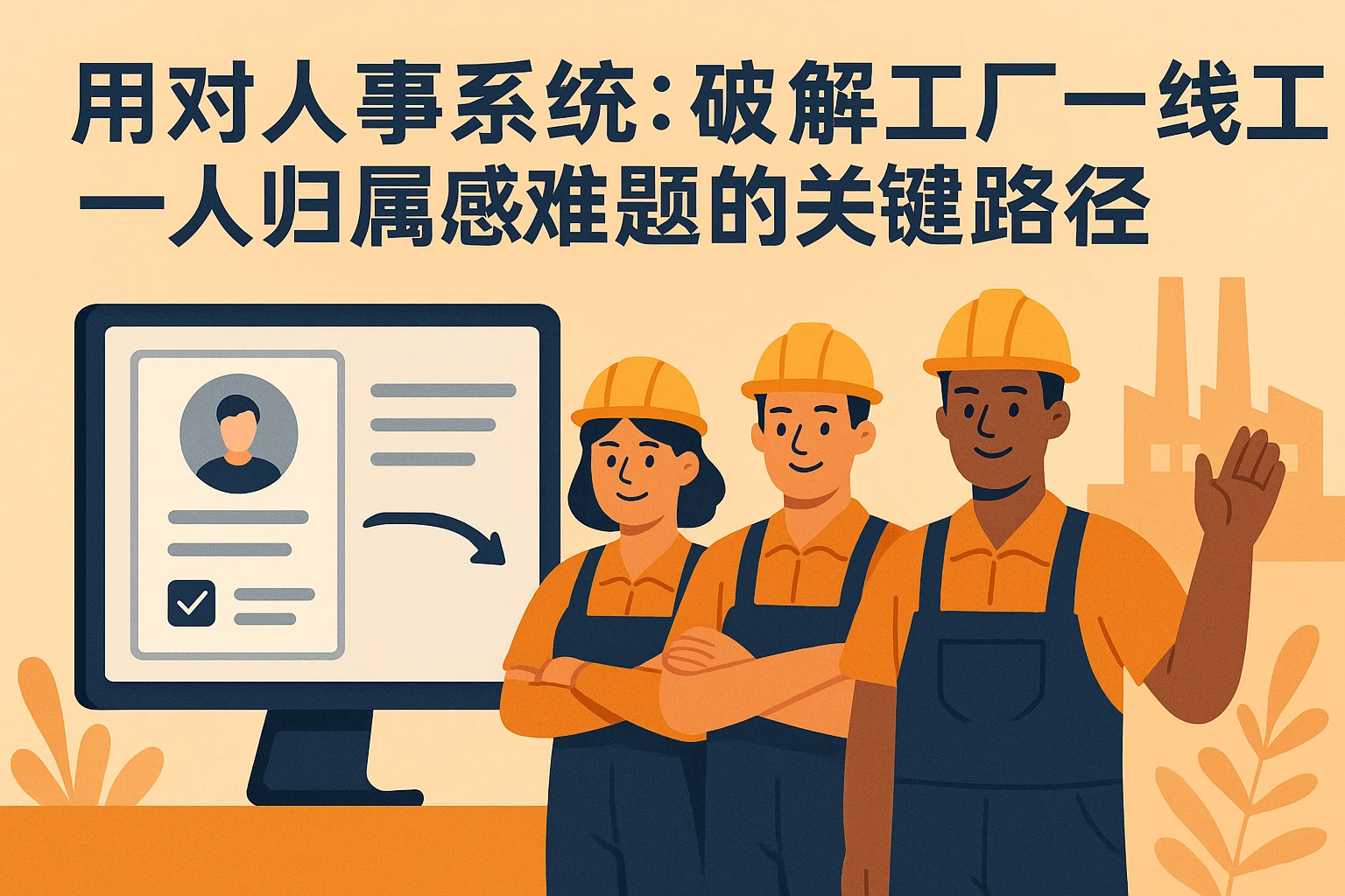 用对人事系统:破解工厂一线工人归属感难题的关键路径