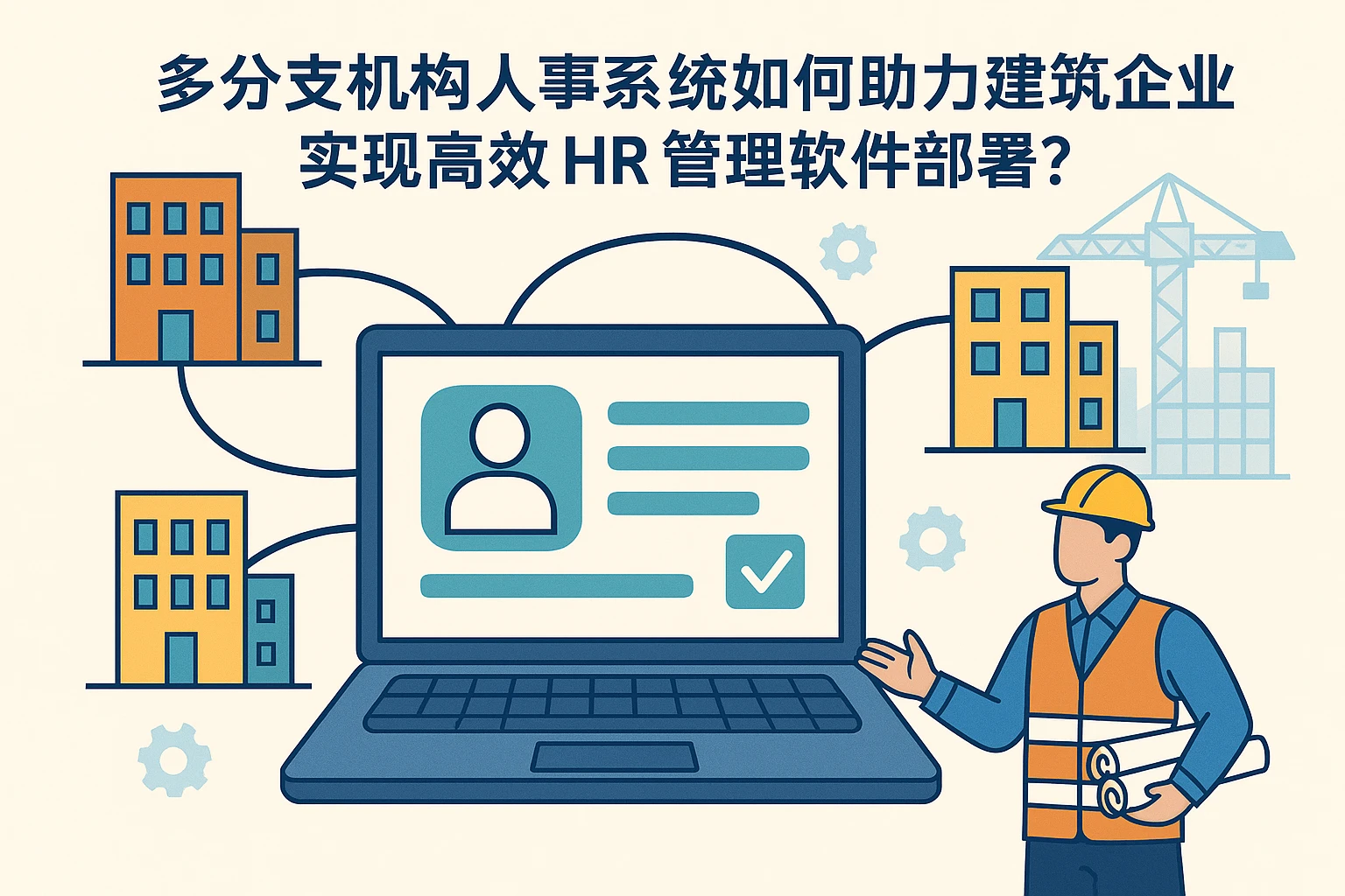 多分支机构人事系统如何助力建筑企业实现高效HR管理软件部署