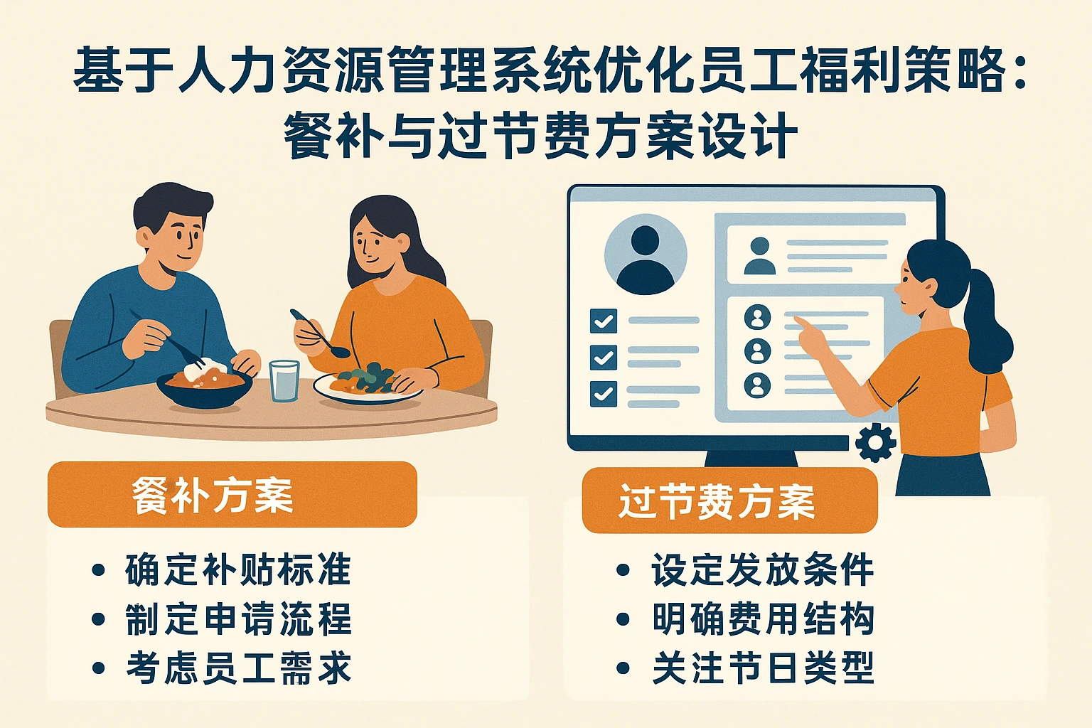 基于人力资源管理系统优化员工福利策略：餐补与过节费方案设计