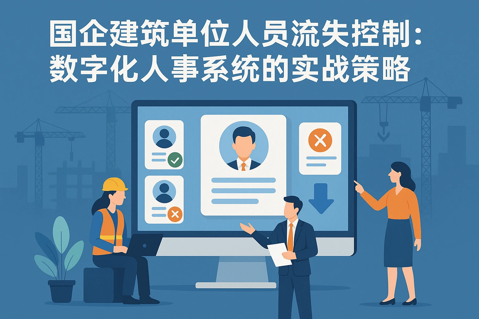 国企建筑单位人员流失控制:数字化人事系统的实战策略