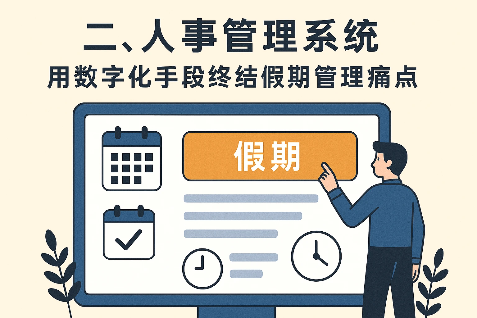 二、人事管理系统:用数字化手段终结假期管理痛点