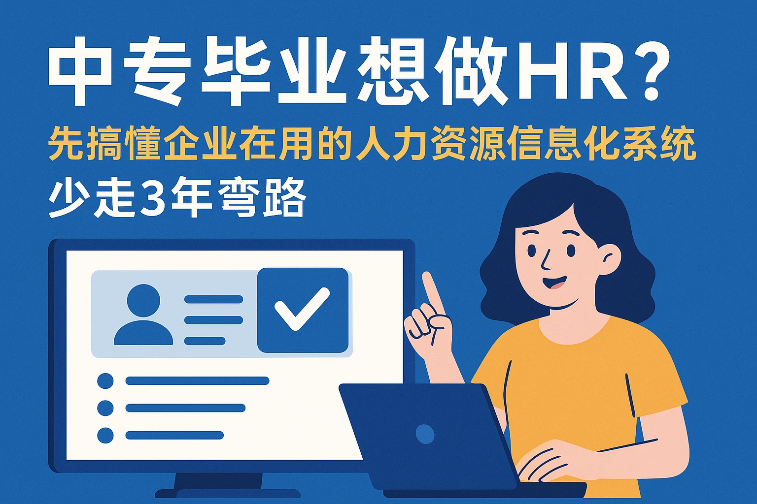 中专毕业想做HR？先搞懂企业在用的人力资源信息化系统，少走3年弯路
