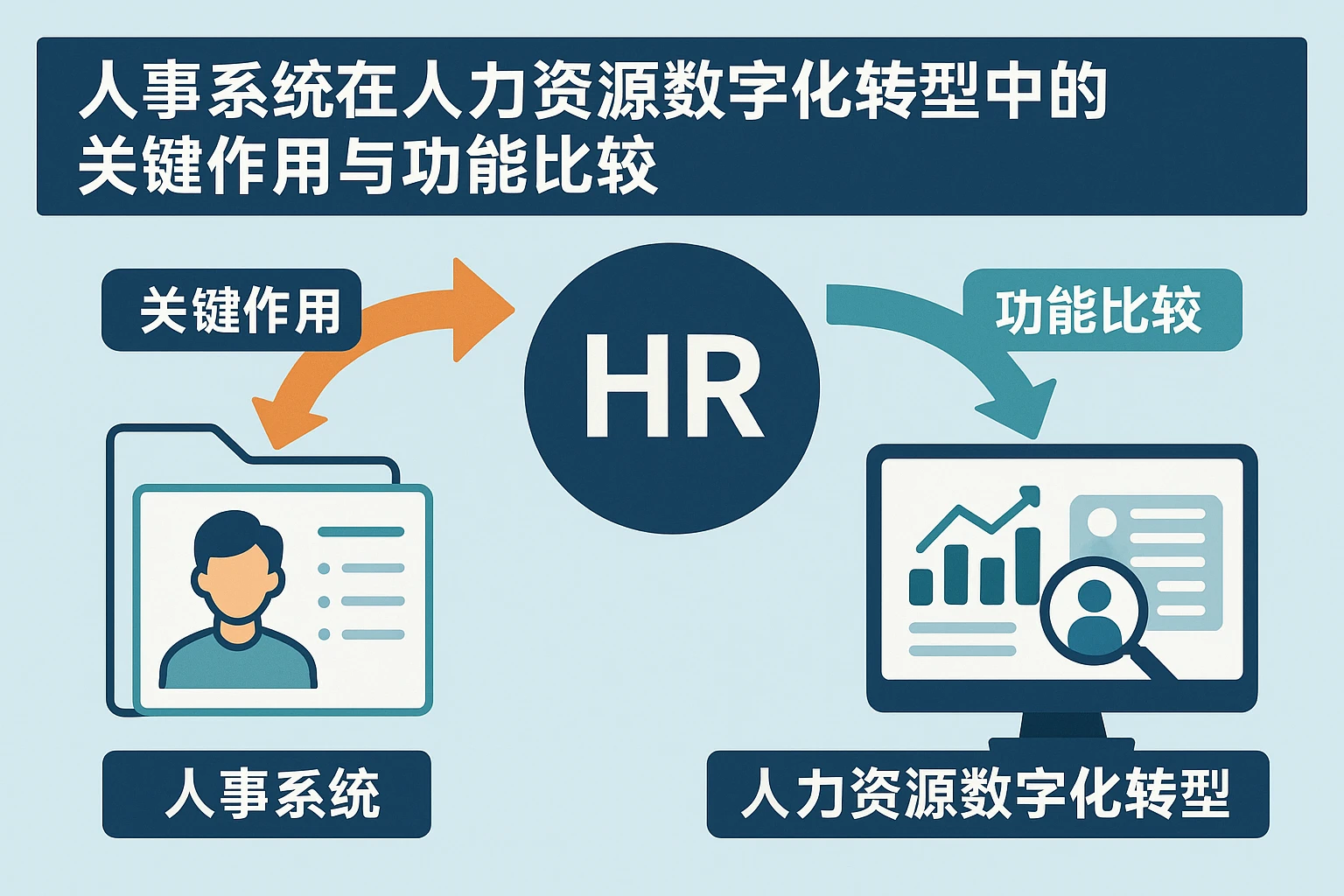 人事系统在人力资源数字化转型中的关键作用与功能比较