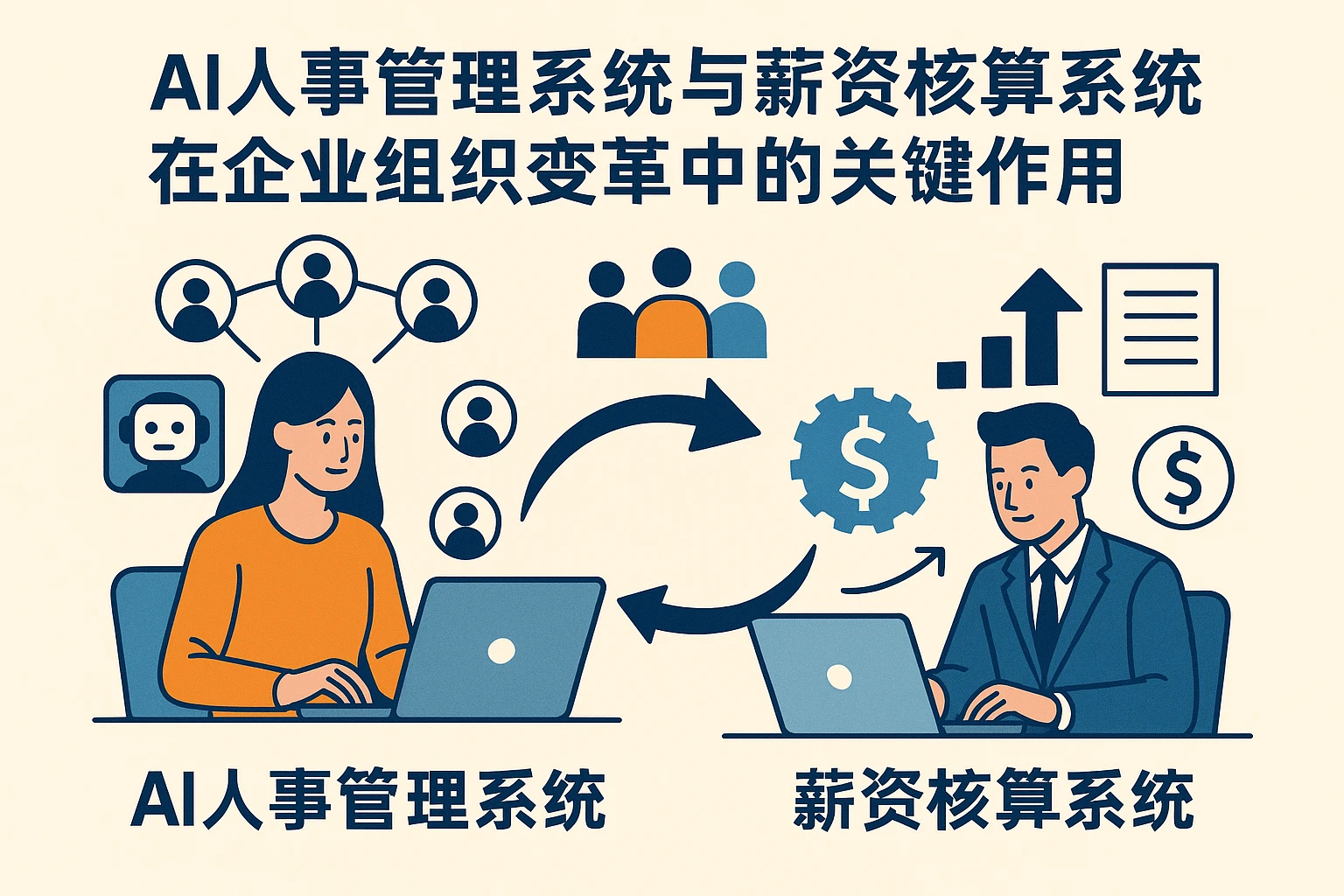 AI人事管理系统与薪资核算系统在企业组织变革中的关键作用