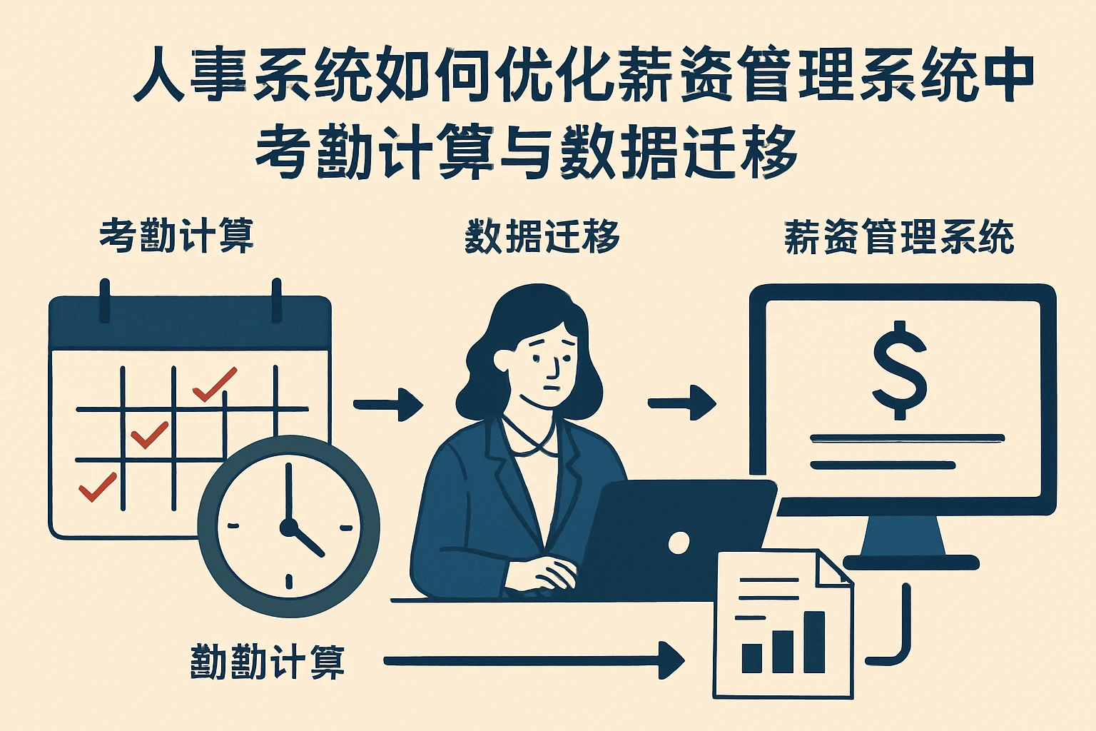 人事系统如何优化薪资管理系统中的考勤计算与数据迁移