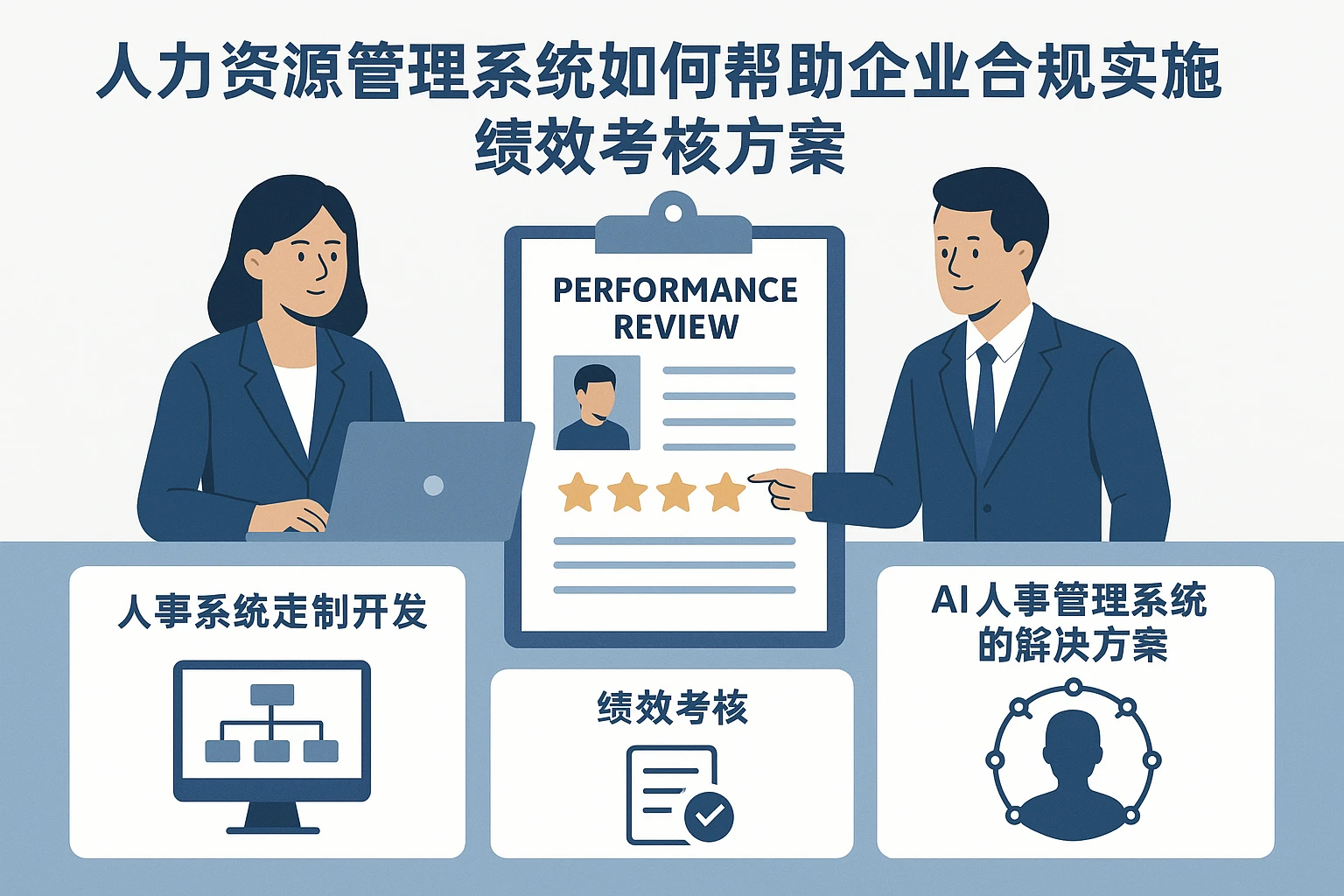 人力资源管理系统如何帮助企业合规实施绩效考核方案——从人事系统定制开发到AI人事管理系统的解决方案