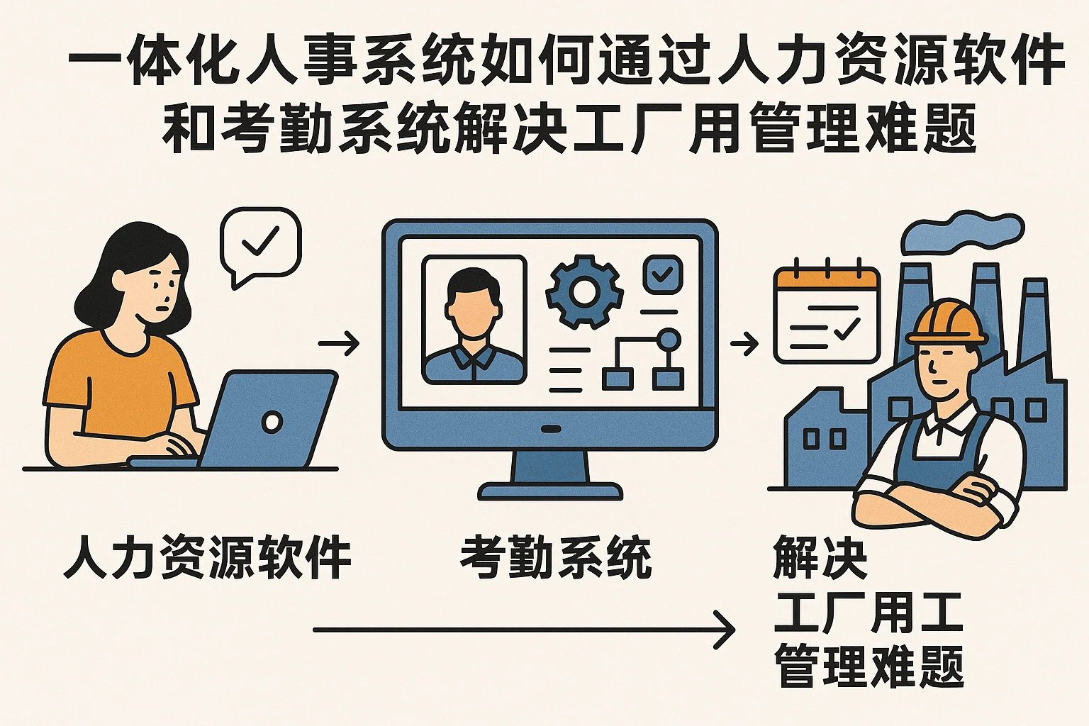 一体化人事系统如何通过人力资源软件和考勤系统解决工厂用工管理难题