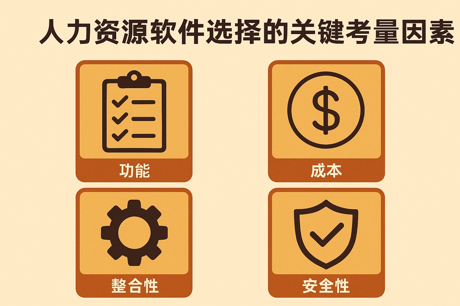 人力资源软件选择的关键考量因素