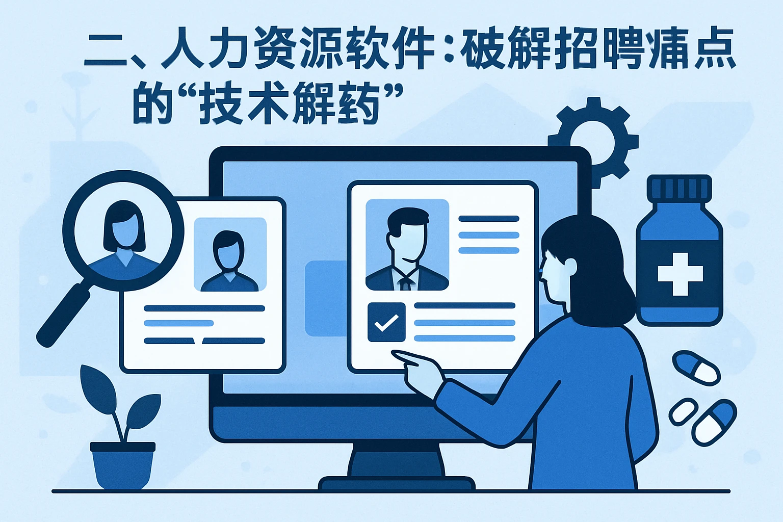 二、人力资源软件：破解招聘痛点的