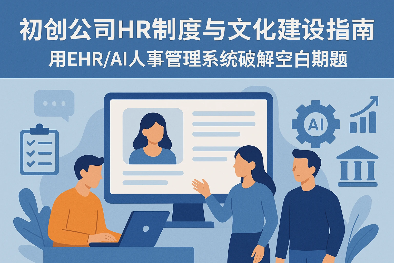 初创公司HR制度与文化建设指南：用EHR/AI人事管理系统破解空白期难题