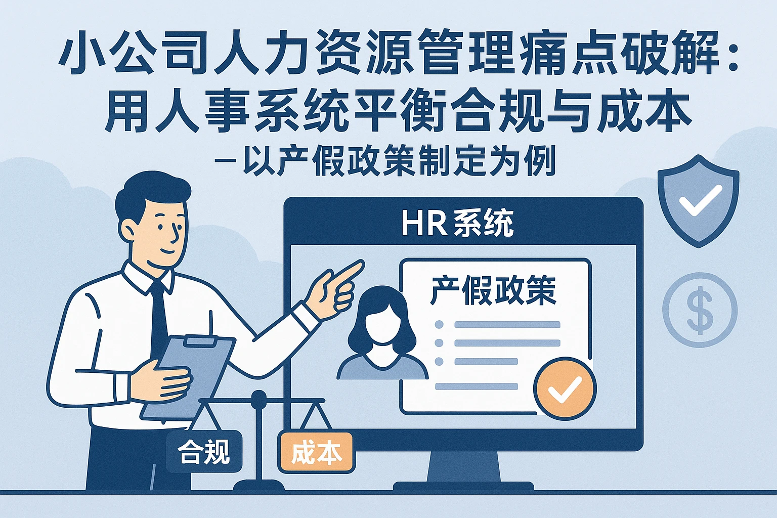 小公司人力资源管理痛点破解:用人事系统平衡合规与成本——以产假政策制定为例