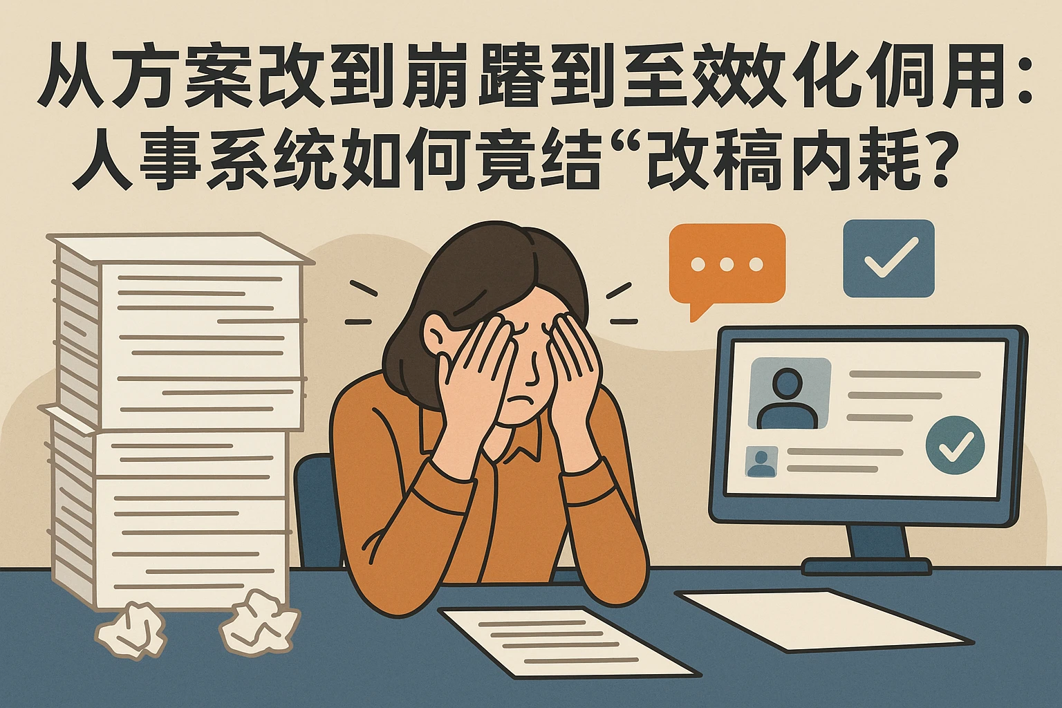 从方案改到崩溃到高效协同:人事系统如何终结HR的“改稿内耗”?