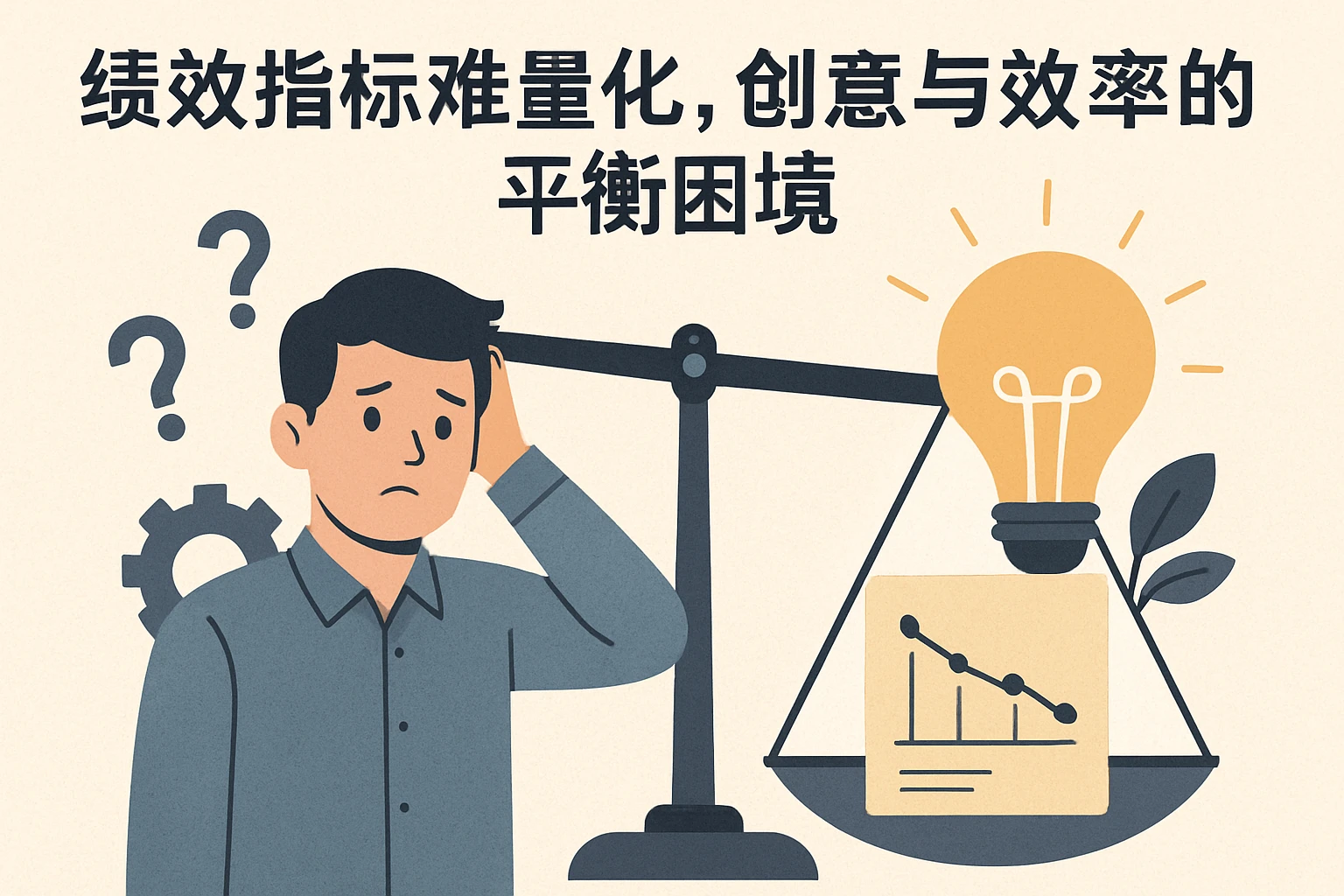 2. 绩效指标难量化，创意与效率的平衡困境