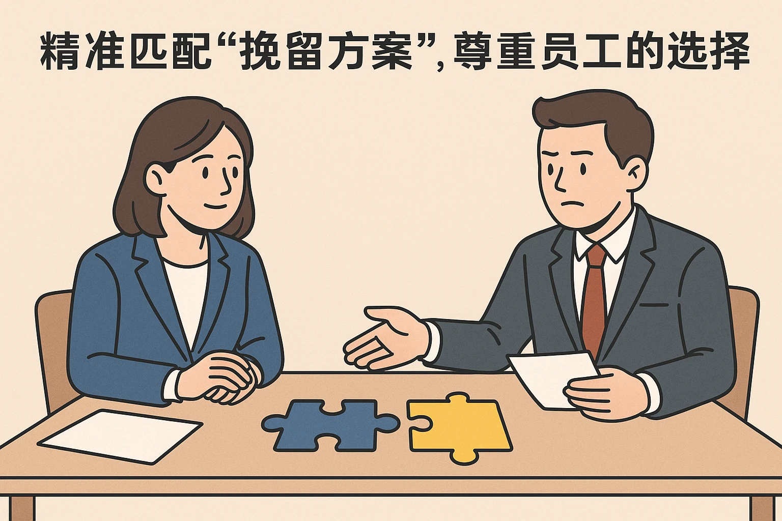 2. 精准匹配“挽留方案”,尊重员工的选择