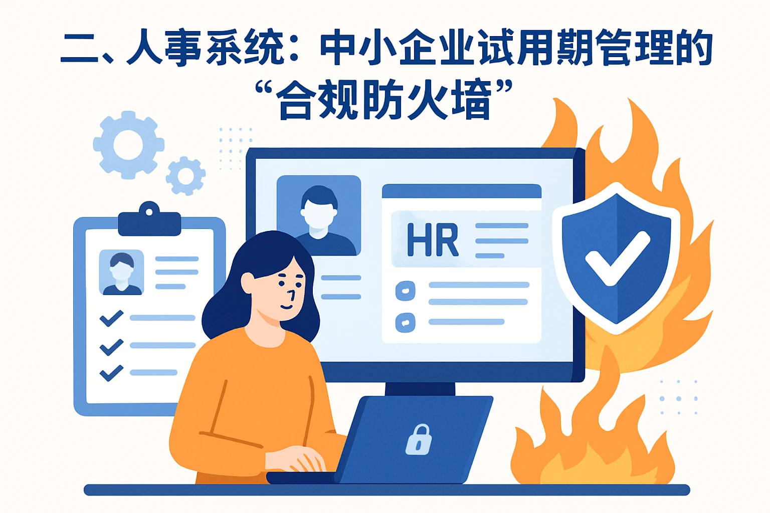 二、人事系统:中小企业试用期管理的“合规防火墙”
