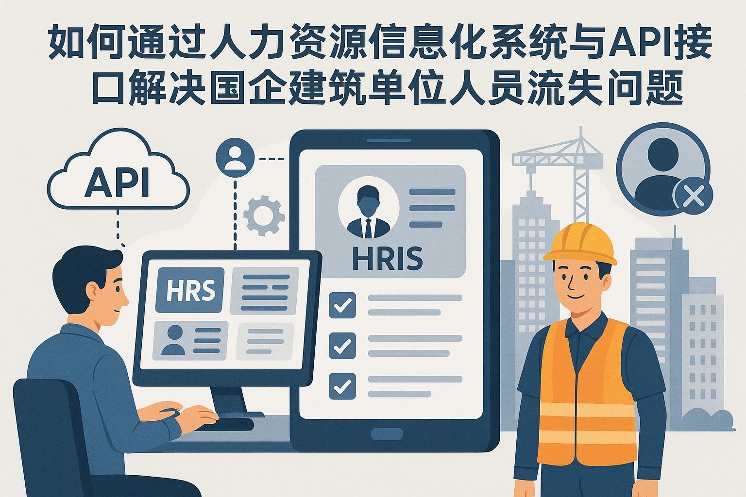 如何通过人力资源信息化系统与API接口解决国企建筑单位人员流失问题