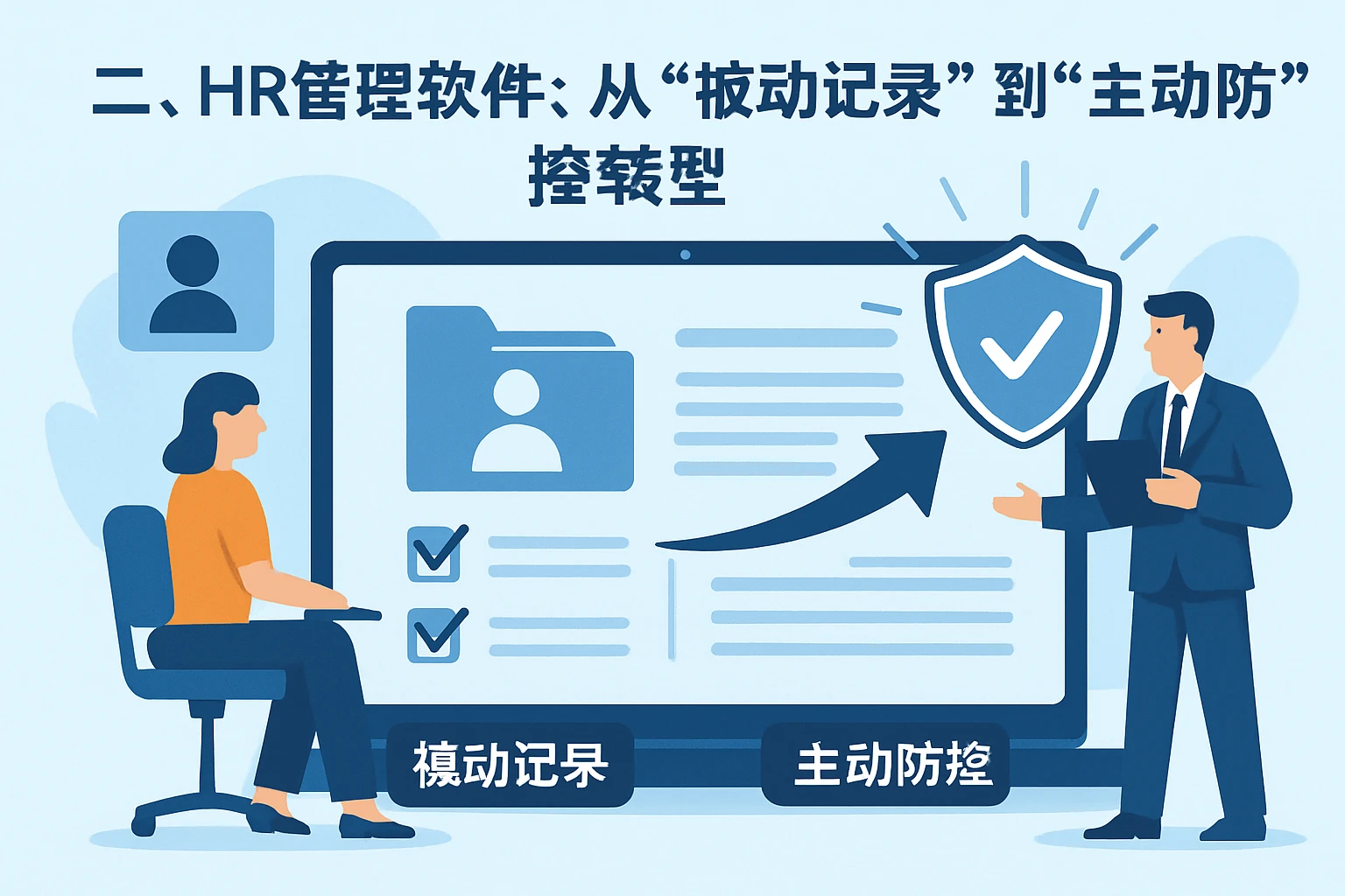二、HR管理软件:从“被动记录”到“主动防控”的转型