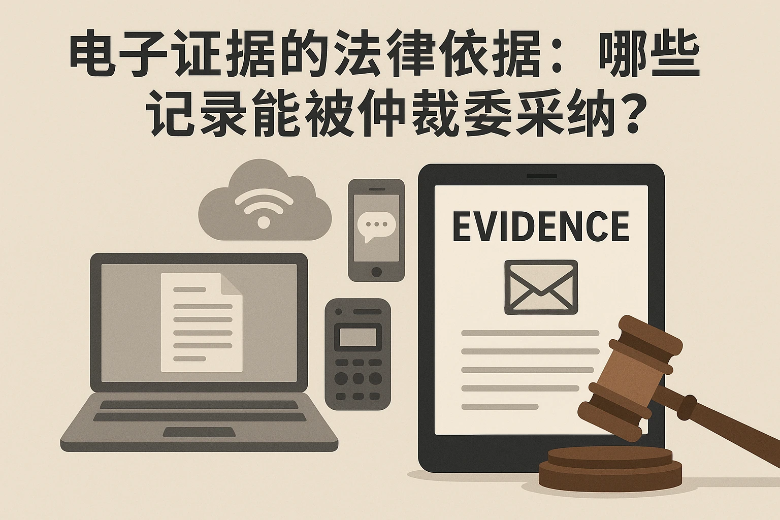 2. 电子证据的法律依据:哪些记录能被仲裁委采纳?