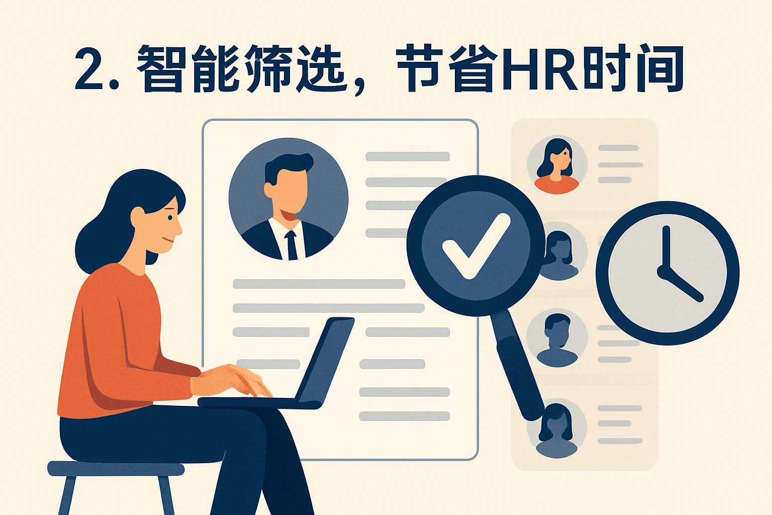 2. 智能筛选,节省HR时间