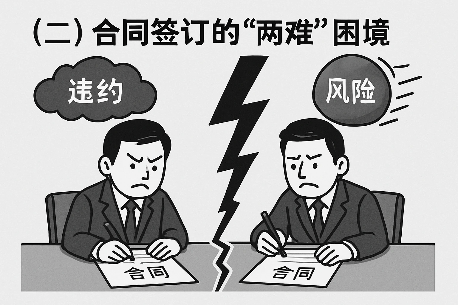 （二）合同签订的“两难”困境