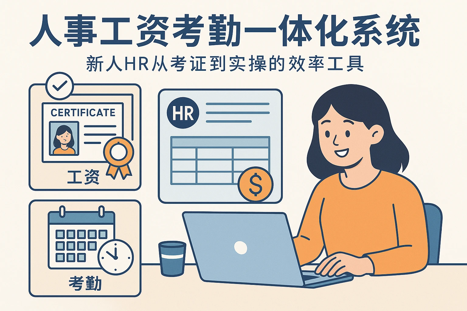 人事工资考勤一体化系统：新人HR从考证到实操的效率工具
