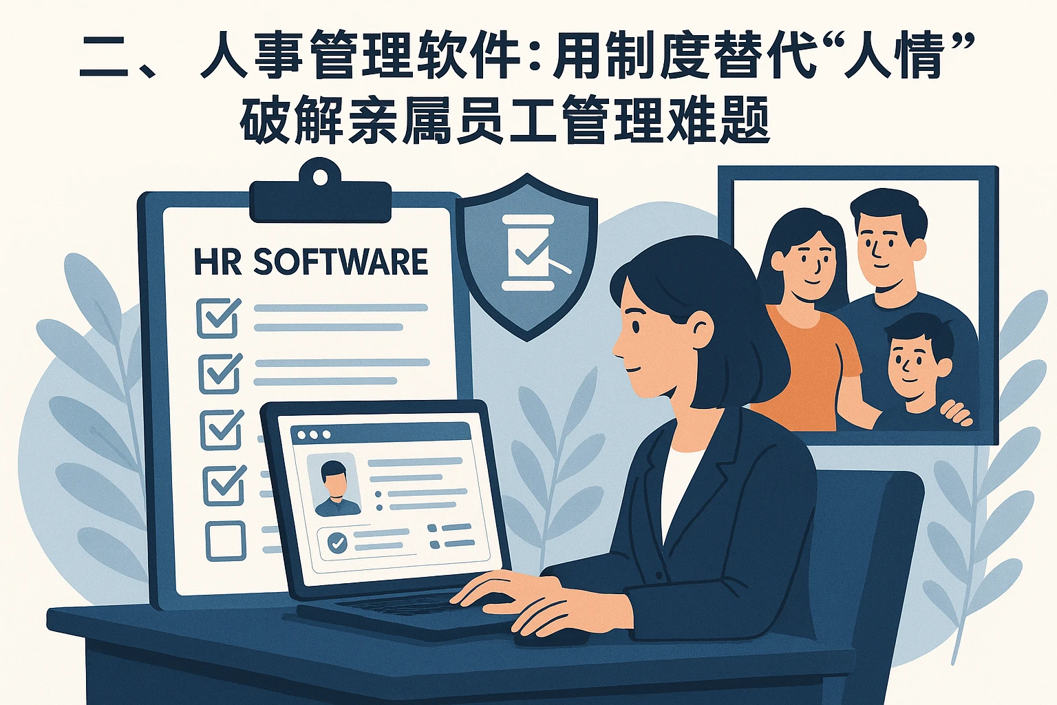 二、人事管理软件:用制度替代“人情”,破解亲属员工管理难题