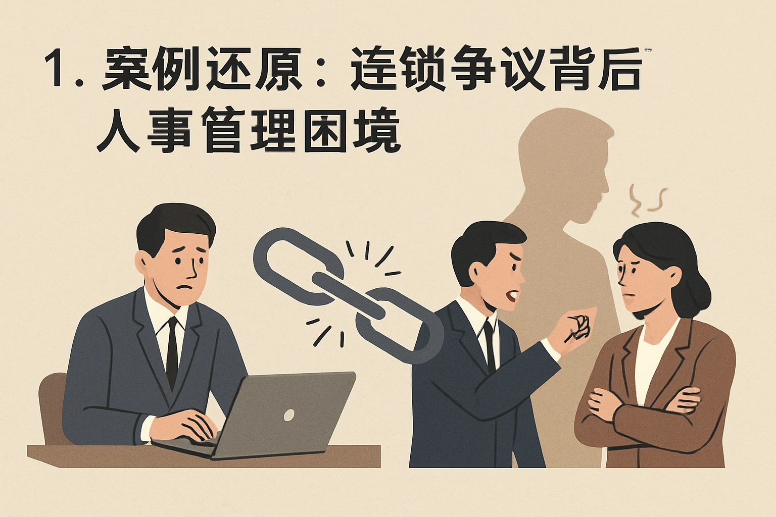 一、案例还原:连锁争议背后的人事管理困境