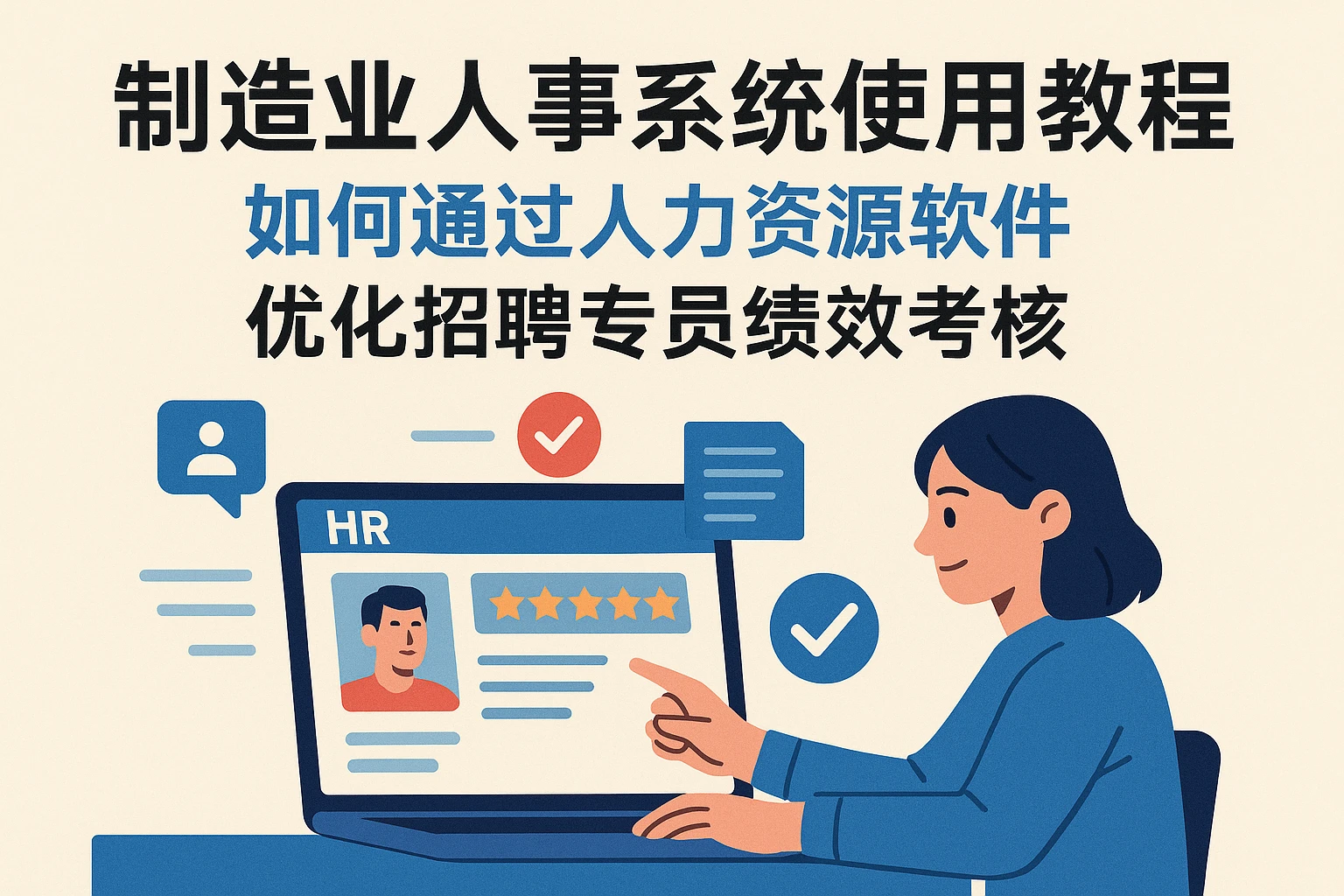 制造业人事系统使用教程:如何通过人力资源软件优化招聘专员绩效考核