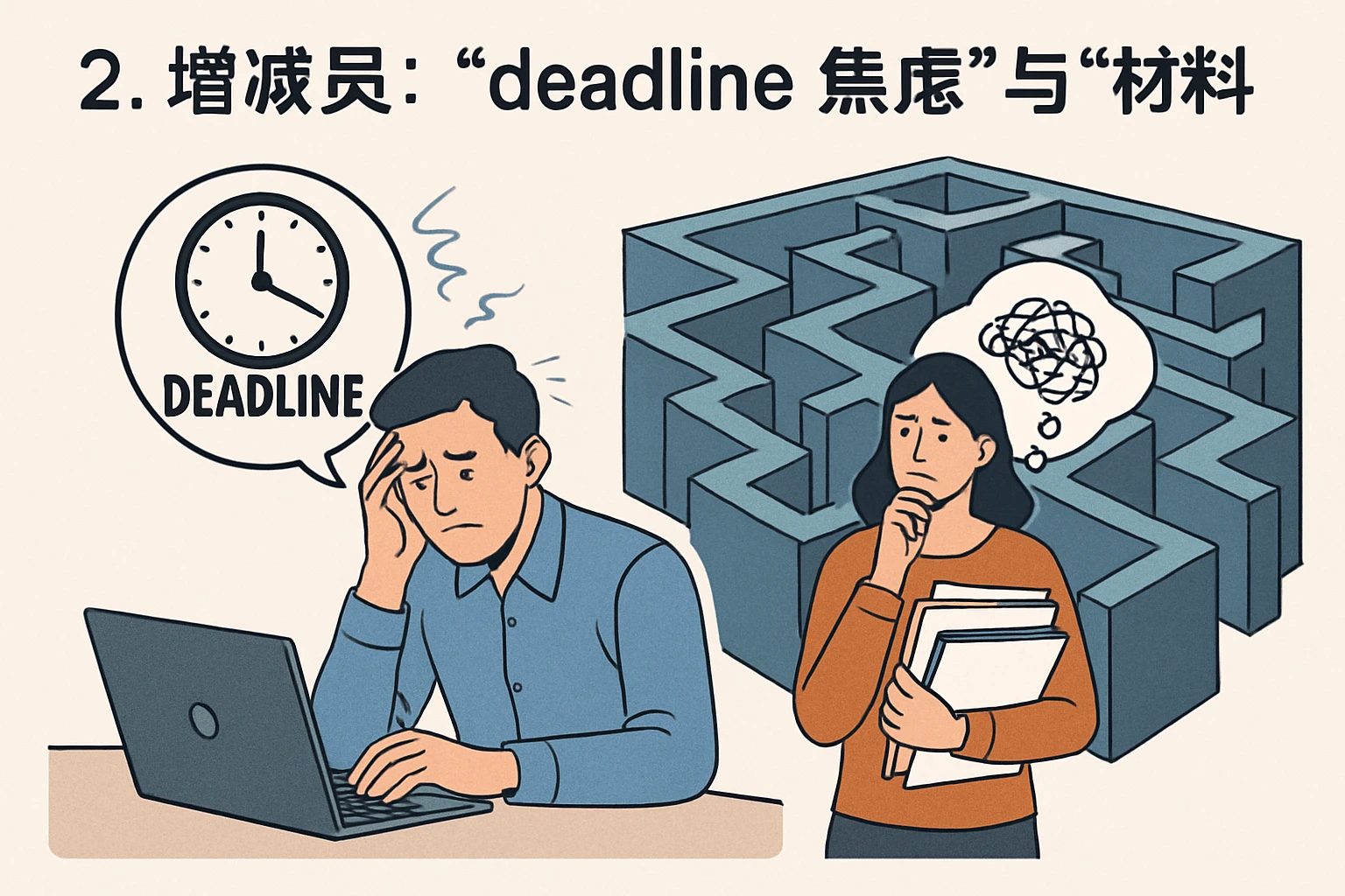 2. 增减员:“ deadline 焦虑”与“材料迷宫”