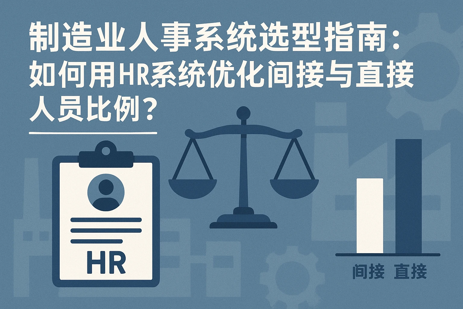 制造业人事系统选型指南：如何用HR系统优化间接与直接人员比例？