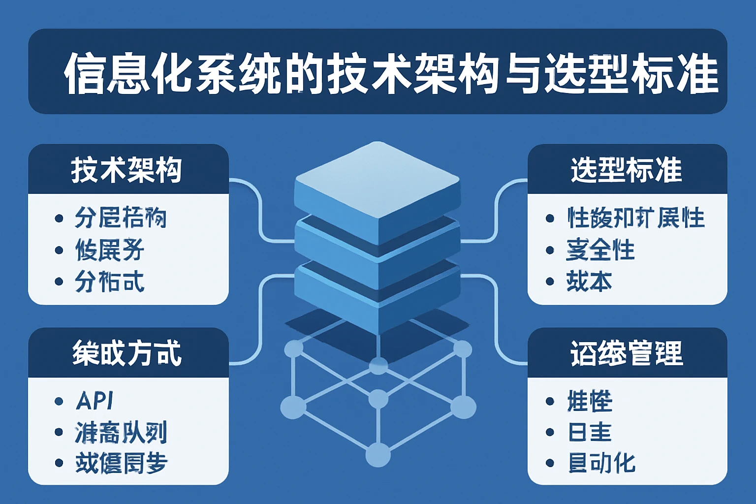 信息化系统的技术架构与选型标准