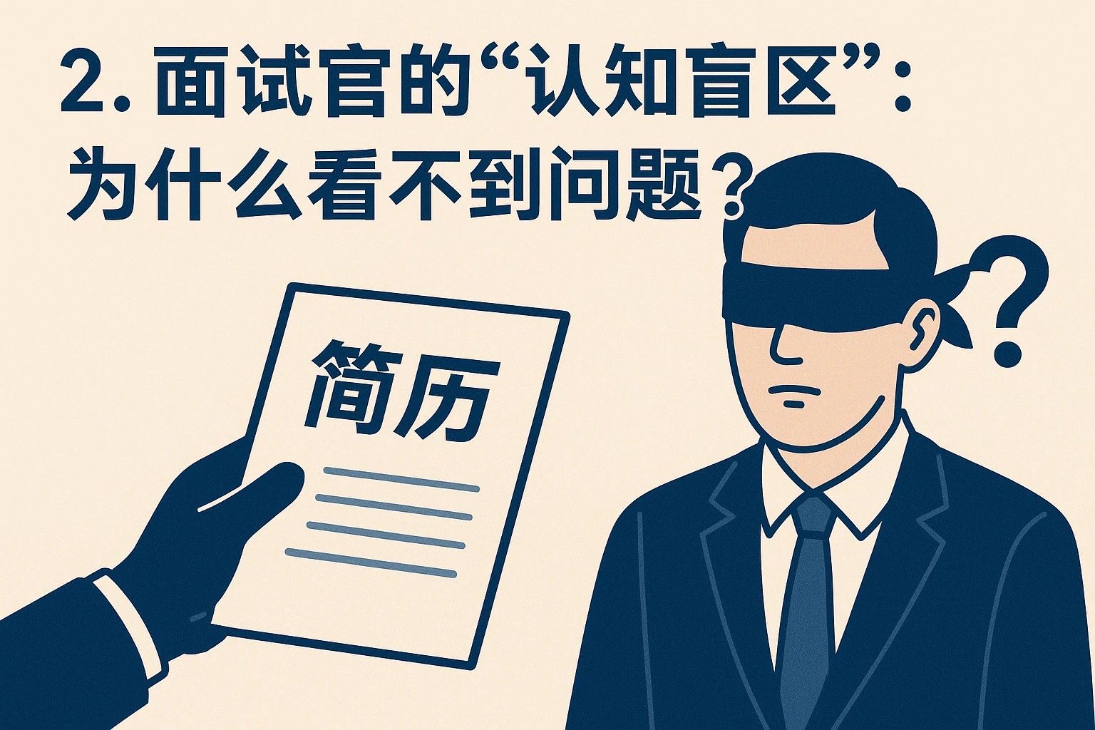 2. 面试官的“认知盲区”:为什么看不到问题?