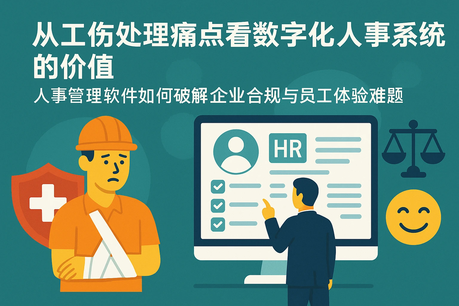 从工伤处理痛点看数字化人事系统的价值：人事管理软件如何破解企业合规与员工体验难题