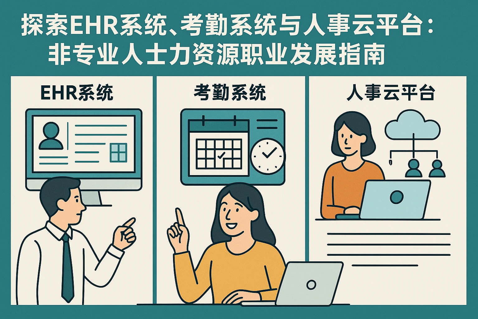 探索ehr系统、考勤系统与人事云平台:非专业人士力资源职业发展指南