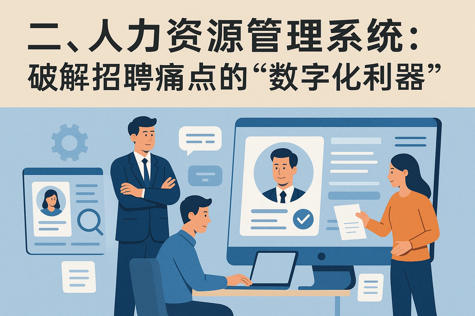 二、人力资源管理系统：破解招聘痛点的“数字化利器”