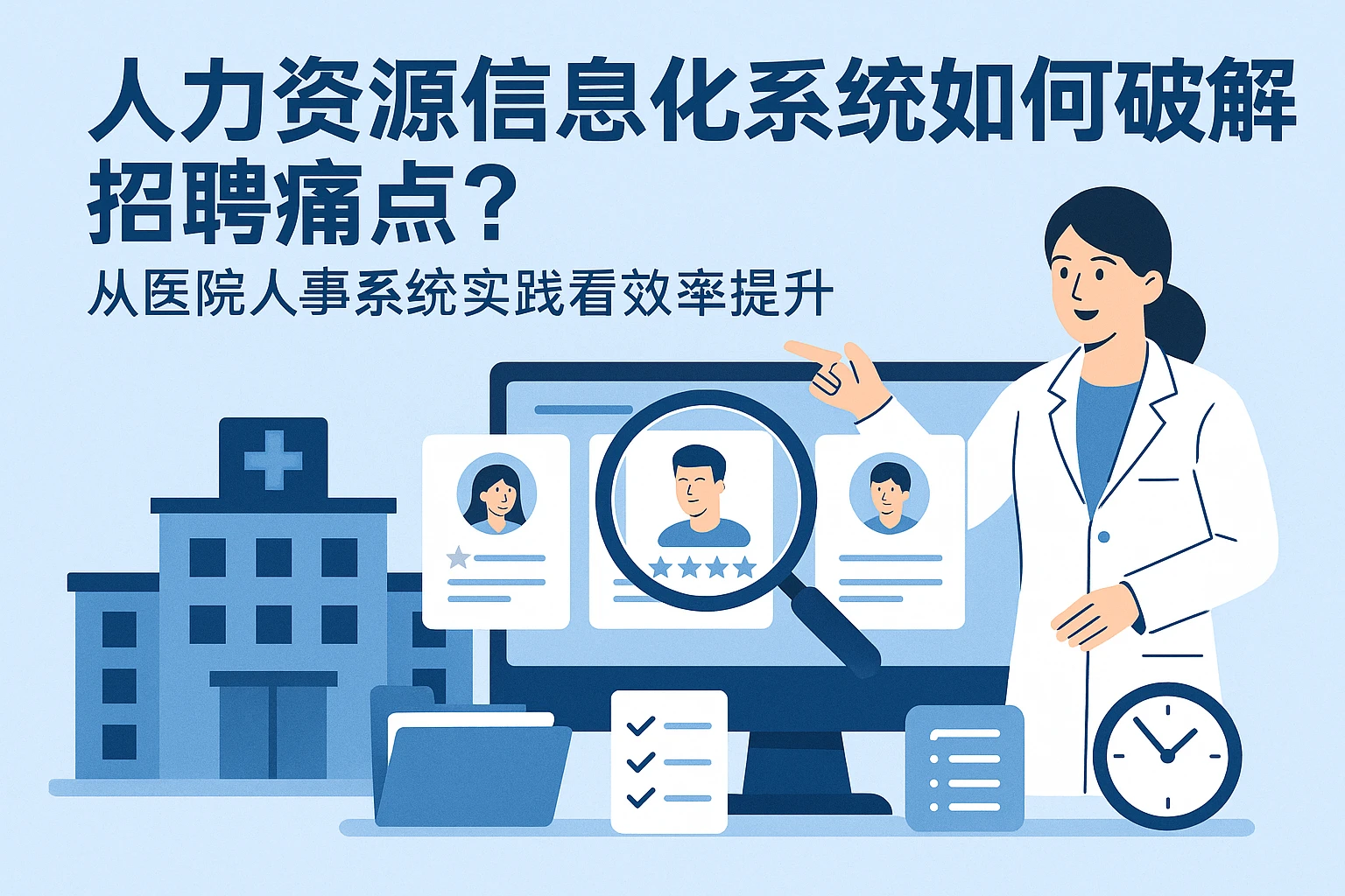 人力资源信息化系统如何破解招聘痛点?从医院人事系统实践看效率提升