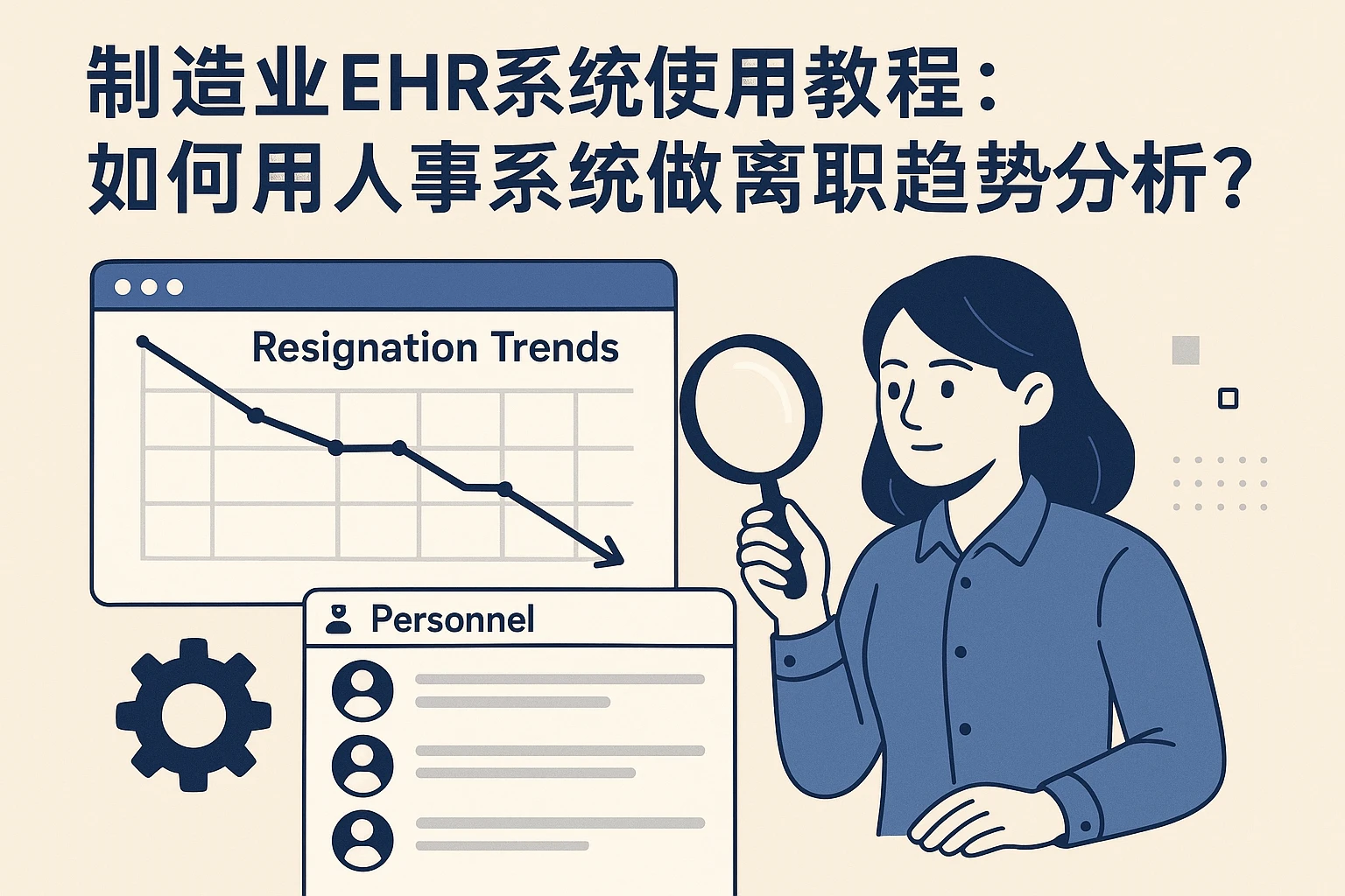 制造业EHR系统使用教程：如何用人事系统做离职趋势分析？