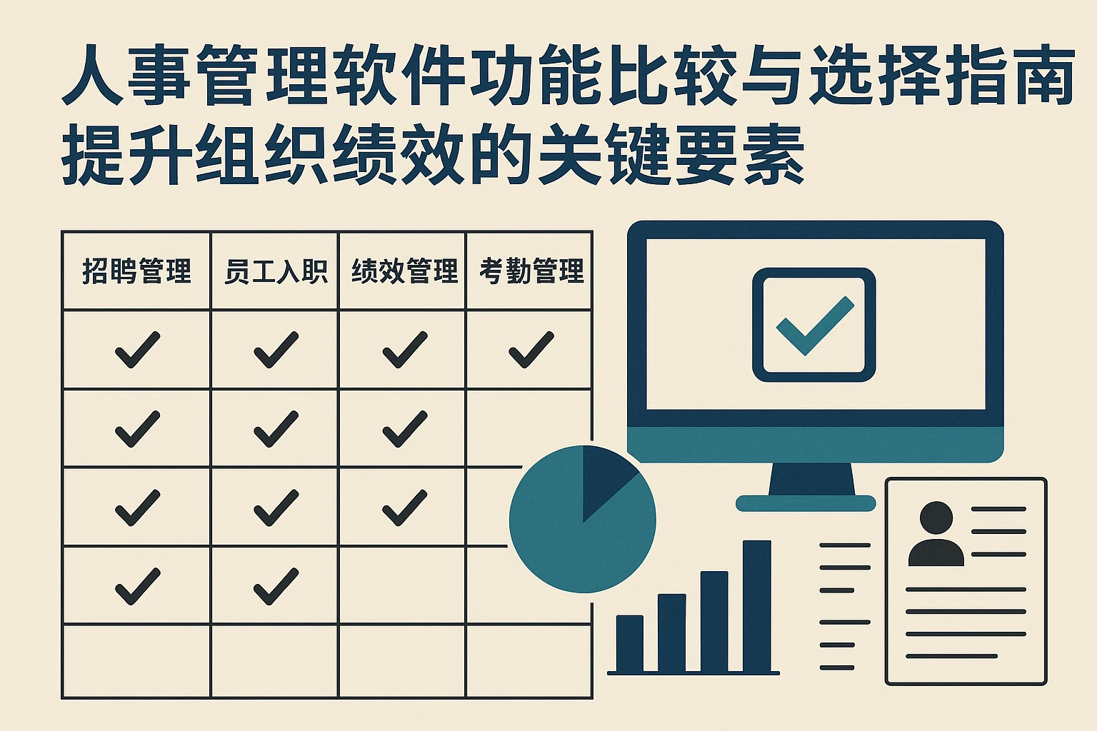 人事管理软件功能比较与选择指南：提升组织绩效的关键要素
