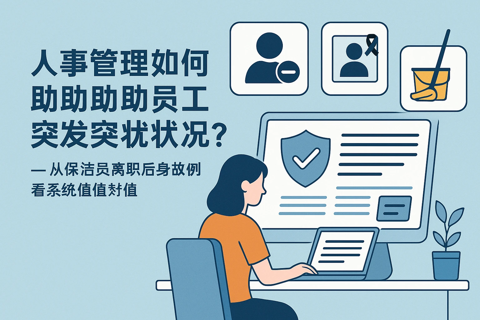人事管理软件如何助力企业应对员工离职后突发状况？——从保洁员离职后身故案例看系统价值