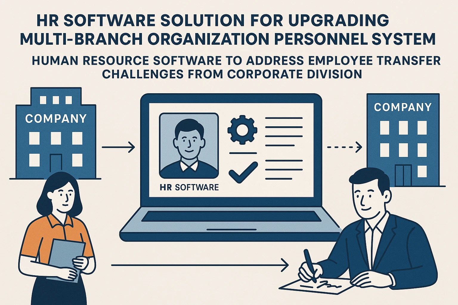 多分支机构人事系统升级:集团拆分员工转签难题的人力资源软件解决方案