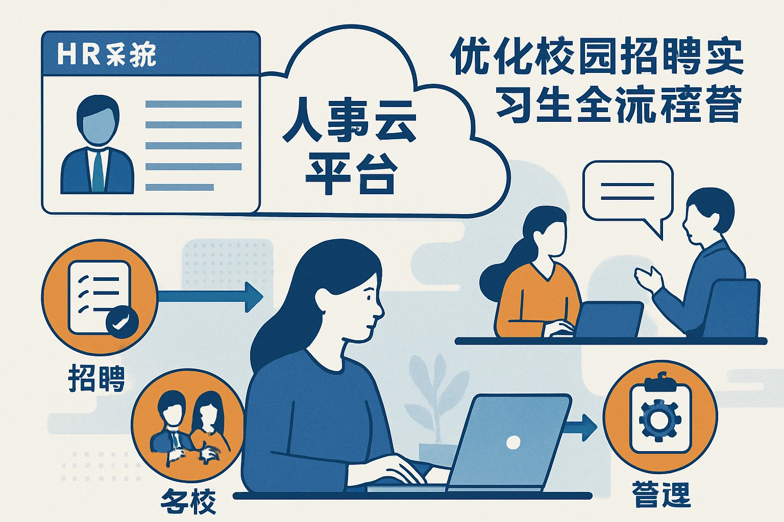 基于HR系统的人事云平台:优化校园招聘实习生的全流程管理