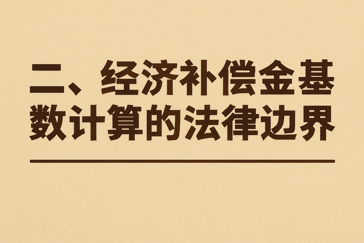 二、经济补偿金基数计算的法律边界