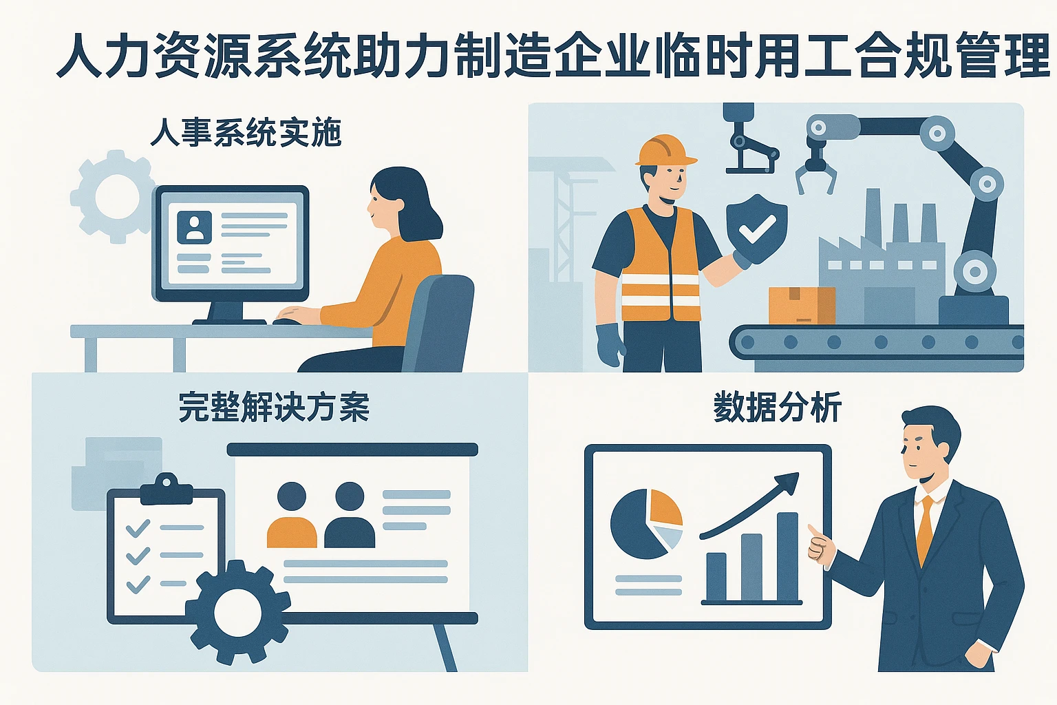 人力资源系统助力制造企业临时用工合规管理:从人事系统实施到数据分析的完整解决方案
