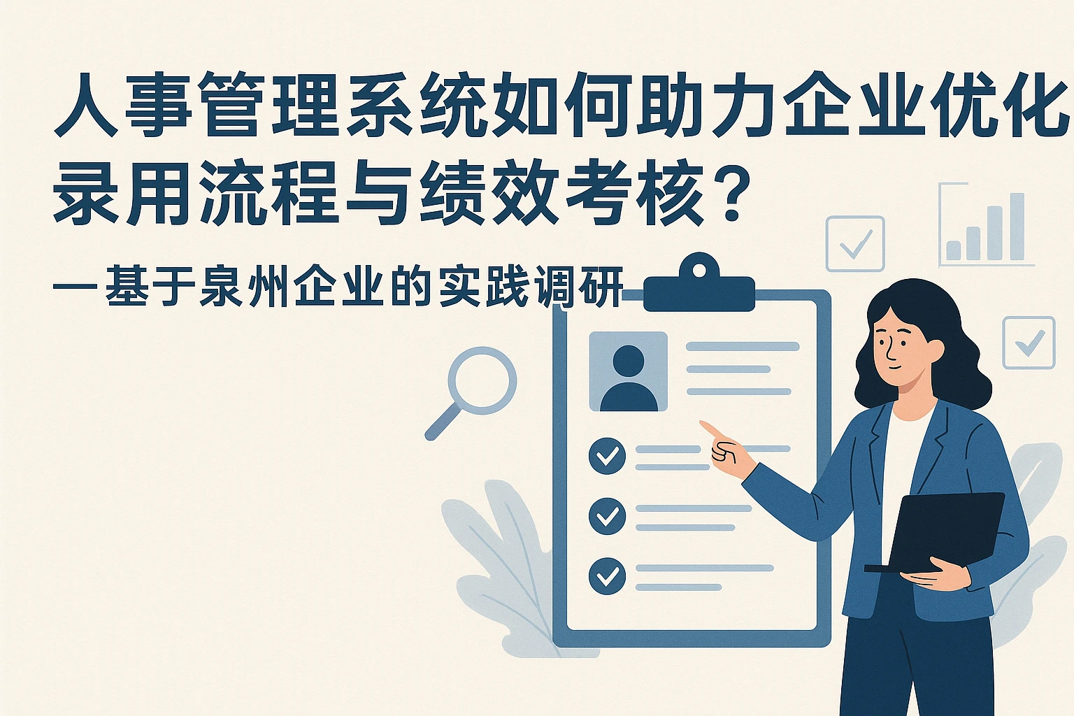 人事管理系统如何助力企业优化录用流程与绩效考核？——基于泉州企业的实践调研