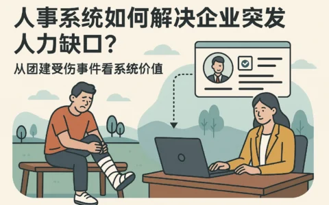 人事系统如何解决企业突发人力缺口?从团建受伤事件看系统价值